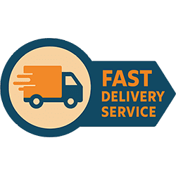 fast delivery service badge